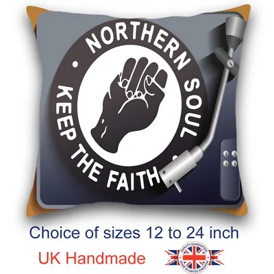 Music Art Northen Soul Music Cushion Northen Soul Art Design Cushion Pillow  • £13.99