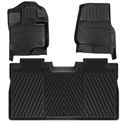 3PCS Floor Mats For 2015-2023 Ford F-150 SuperCrew Cab Liners Black All Weather • $85.99