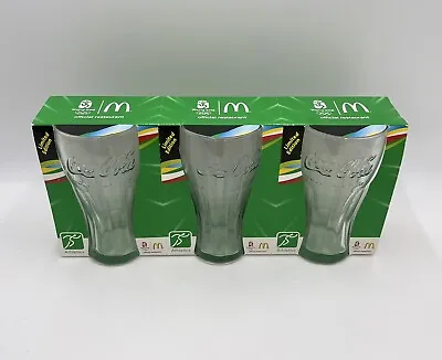 NEW McDonalds 2008 Beijing Olympics LE Athletics Coca Cola 3 Pack Glass Cups • $44.80