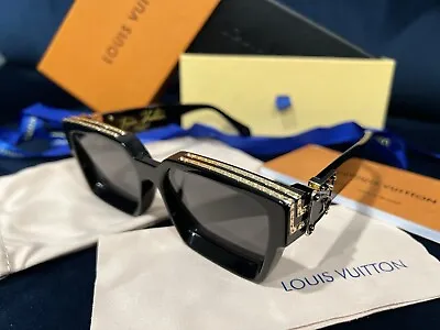 Louis Vuitton Z1165W 1.1 Millionaires Sunglasses - Black • $550
