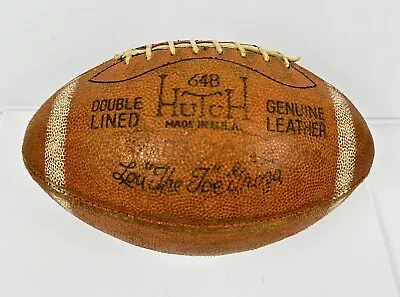 Vintage 50’s Leather Hutch 64B Football - Lou “The Toe” Groza - Made In USA • $79