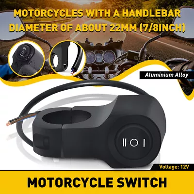 7/8  Handlebar ON OFF Motorcycle Switch ATV Motorbike Headlight Fog Spot Light • $10.99