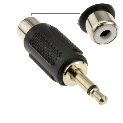 £2.38 • Buy RCA Phono Socket To 3.5mm Mono Jack Plug Adapter