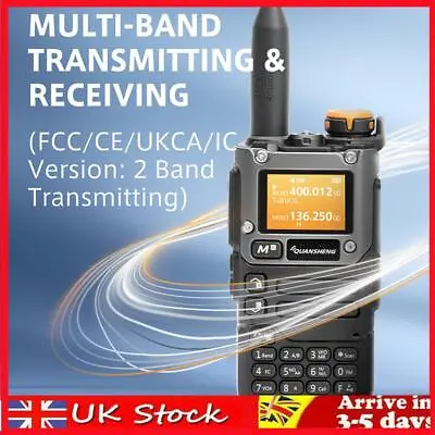 Two Way Radio Walkie VHF UHF Professional Dual Band Antenna Quansheng UV K58 EU • £28.69