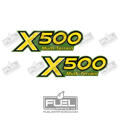 X500 Multi-Terrain Lawn Tractor Lawnmower Premium Vinyl Decal Set - 6  X 1.85  • $25.20