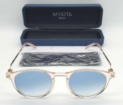 Mykita Lite ERVA Light Pink/Gold Round 45x18-140 Sunglasses #3372 • $280.25