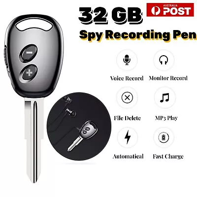 Mini Spy Voice Recorder Pen Voice Activated Digital Recording Dictaphone Key MP3 • $36.01