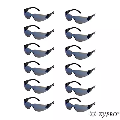 12 PACK Safety Glasses Blue Mirror Tinted Lens Protective Work Eyewear Sunglass • $18.79