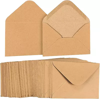 A6 Envelopes Bulk - 100-Count A6 Invitation Envelopes Kraft Paper Envelopes For • $17.94