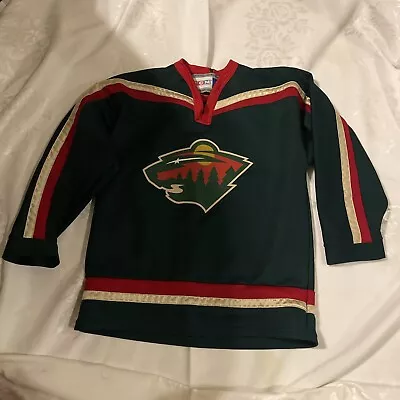 Minnesota Wild Youth CCM NHL Green Hockey Jersey Size L /XL Marián Gáborík • $16