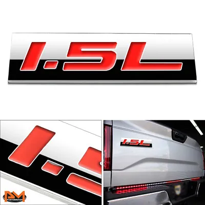 $7.89 • Buy  1.5L  Polished Metal 3D Decal Red Emblem For Chevrolet/GMC/Honda/Ford/Toyota