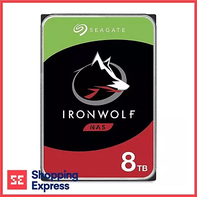 Seagate 8TB HDD IronWolf 7200RPM 256MB Cache SATAIII Internal NAS Hard Drive • $335