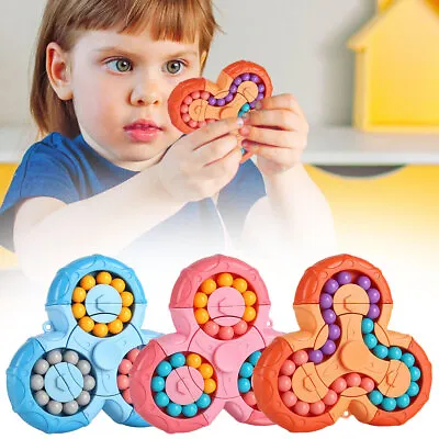 $8.69 • Buy Decompression Rotating Magic Bean Fingertip Puzzle Beads Development Kids Toy