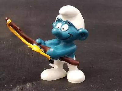 Smurfs Angler Smurf 20101 Fisherman Fishing Pole Vintage Figure PVC Toy Figurine • $7.31