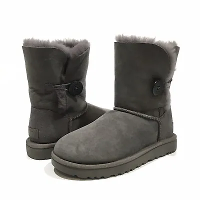 UGG Bailey Button II Women’s Boots -Grey Sheepskin -US 7 -NEW • $118.99