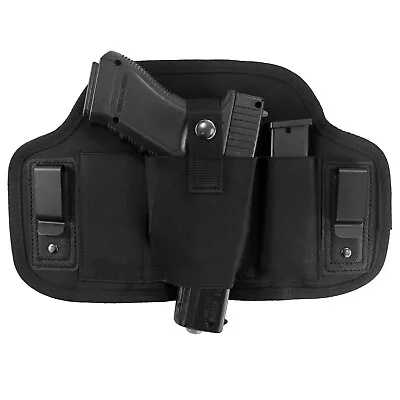 Tactical Pancake Gun Holster Ambidextrous IWB Holster & Mag Slot Concealed Carry • $17.99