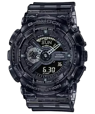 New Casio G-Shock GA110SKE-8A Ana-Digital Transparent Gray Wrist Watch For Men • $99.99