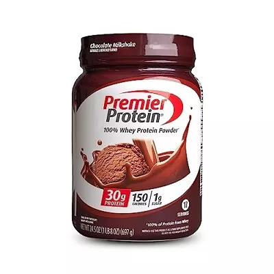 Premier Protein Whey Protein Powder 24.5 OZ Chocolate Milkshake • $39.19