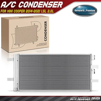 AC A/C Condenser W/ Receiver Drier & Bracket For Mini Cooper 2014-2021 1.5L 2.0L • $50.99