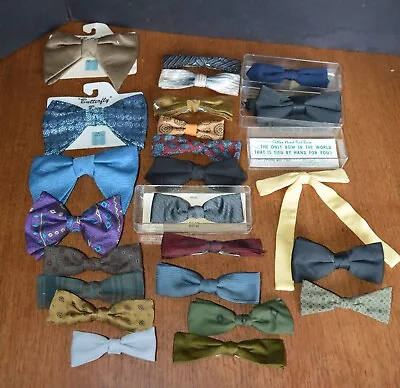 Vtg Clip Bow Ties Lot Ormond (24) • $125