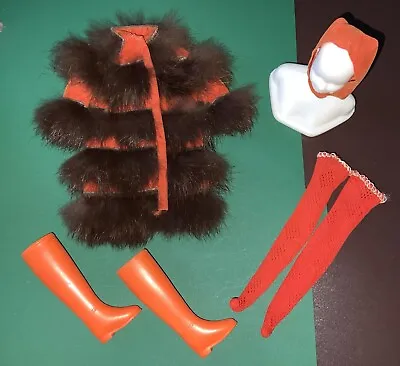 $190 • Buy Vintage 1960s Sears Francie Doll Furry-Go-Round Complete Outfit #1296💕
