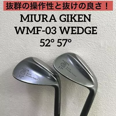 Superb Feel And Operability Miura Giken Wmf-03 52 57 Wedge Set Of 2 • $159.33