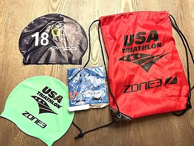 Retro World Cup Swim Cap + Swag Bag + Do Rag • $23.99