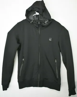 BENCH URBANWEAR Men's Sz M JACKET With Hood ZIP UP Black  • $24.99