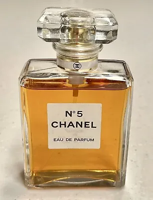 Vtg Chanel No. 5 Eau De Parfum 1.7oz. Collectible Spray Bottle 99% Full • $65.99