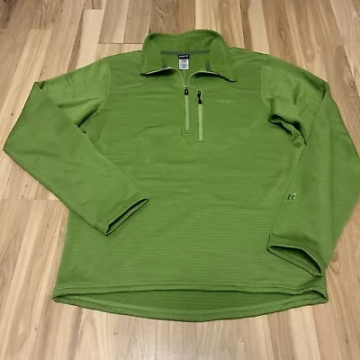 Men’s PATAGONIA R1 Regulator Fleece Pullover 1/4 Zip Green Polartec Size Medium • $40