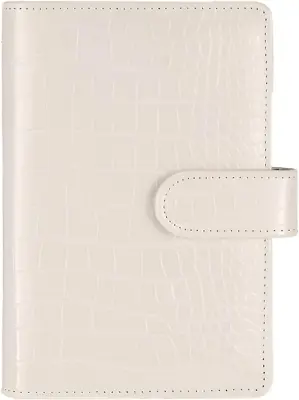 A6 6 Ring Budget Binder - Crocodile Pattern Leather Notebook Binder Small Refil • $11.74