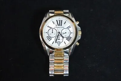 Michael Kors MK5855 Stainless Steel Oversized Watch Roman Numeral *READ* • $27.55