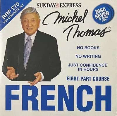 Michel Thomas - French  - Eight Part Course - Part 7 / Newspaper Promo Audio CD • $2.53