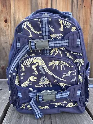 Pottery Barn Kids SMALL Mackenzie GLOW IN THE DARK Dino Dinosaur Backpack • $36.99