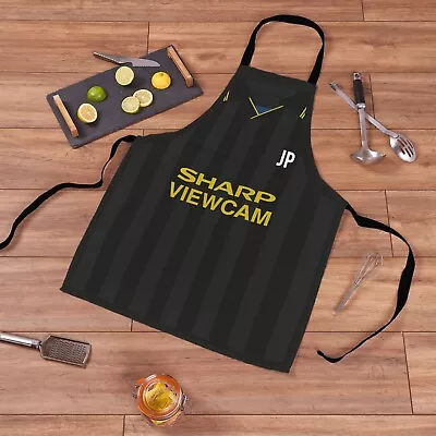 £16.99 • Buy Manchester 1994 Away Football Shirt Black Retro Personalised Showerproof Apron