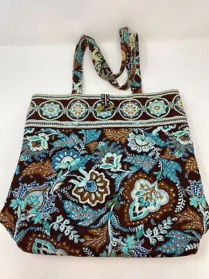 Vera Bradley Java Blue Tote Bag With Toggle Closure • $12.74