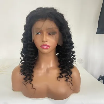 360 Lace Wig 18  Deep Wave Human Hair Free Shipping • $69