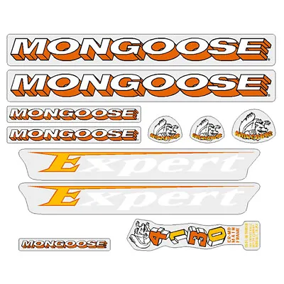 Mongoose - 1994 Expert - For Green Frame Decal Set - Old School Bmx • $88