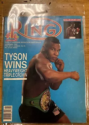 The Ring November 1987: Tyson Wins Heavyweight Triple Crown • $75