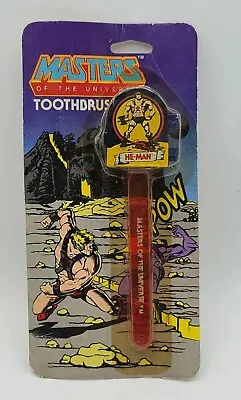 VINTAGE 1983 Masters Of The Universe He-Man Toothbrush ~NEW~ HONG KONG RARE • $74.99