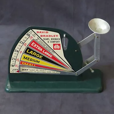 Vintage Green David Bradley Jiffy Way Egg Scale Sears Roebuck Great Condition • $99.99