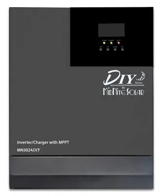 MidNite Solar MN3024DIY MPPT Hybrid Inverter/Charger 120VAC 24VDC 3000W • $589.44