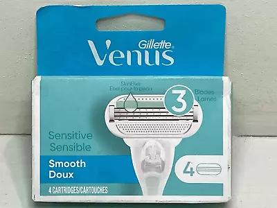 Gillette Venus Smooth Sensitive Women's Razor Blade Refills - 4pcs (NEW SEALED) • $9.50