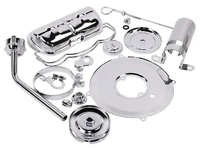 VW Engine Deluxe Chrome Dress Up Kit Chrome VW Beetle Bug Engine Chrome Kit • $139.87