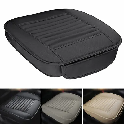 $15.98 • Buy PU Leather Car Front Seat Covers Breathable Protector Mat Cushion Full Surround