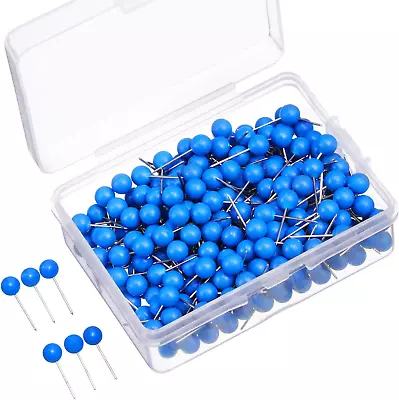 500 Pack Map Push Pins Map Tacks Small Size (Blue 1/8 Inch) • $10.41