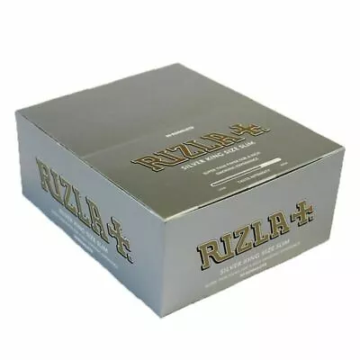 Rizla Silver King Size Slim Ultra Thin Cigarette Smoking Rolling Papers Original • £21.17