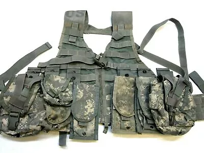 Army Acu Digital Flc Vest Rifleman Set Fighting Load Carrier Lbe Lce W/ Pouches • $34.95