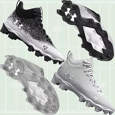 Under Armour Men's UA Spotlight Franchise RM 2.0 Mid Football Cleats 3025083 • $39.99