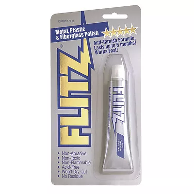 FLITZ Metal Plastic Fiberglass Polish Paste Cleaner Tube 1.76oz • $13.64